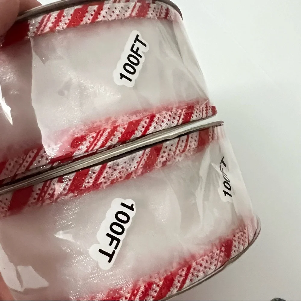 3/$30 Target 2 Inch Holiday Ribbon 100 Feet 2 Roll Bundle Christmas Tree Wreath